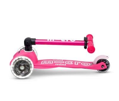 Scooter Mini Micro Deluxe Rosa  LED