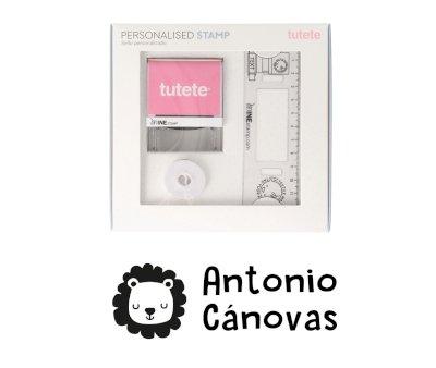Timbro per tessuti Personalizzato Leone Savannah + Nastro Capi Scuri