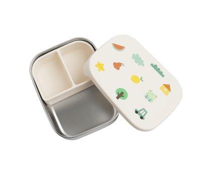 Caja de Almuerzo Acero con Separador Extrable Tiny Bits