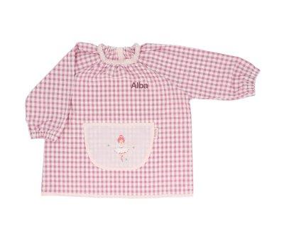 Babi Lola con Bolsillo Central Vichy Ballet Personalizable