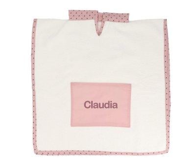 Mini Star Pink Poncho Personalised