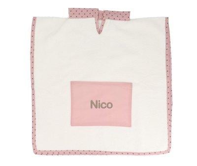 Mini Star Pink Poncho Personalised