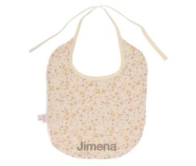 Babero Algodn Wild Flower Personalizable