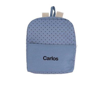 Mini Star Blue Personalised Backpack