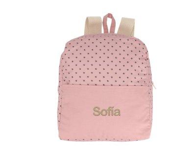 Mini Star Pink Personalised Backpack
