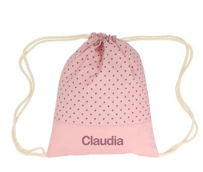Mochila Mini Star Pink Saco Personalizvel