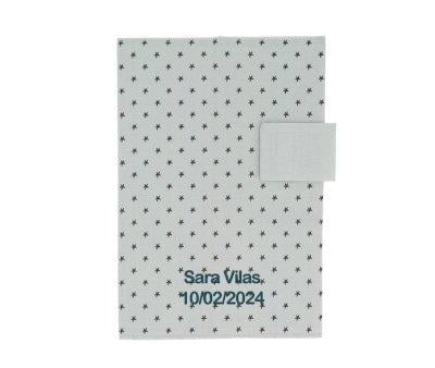 Mini Star Grey Personalised Document Holder