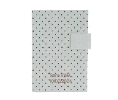 Mini Star Grey Personalised Document Holder