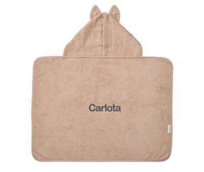 Baby Vilas Rabbit Bath Cape / Personalised Pale Tuscany