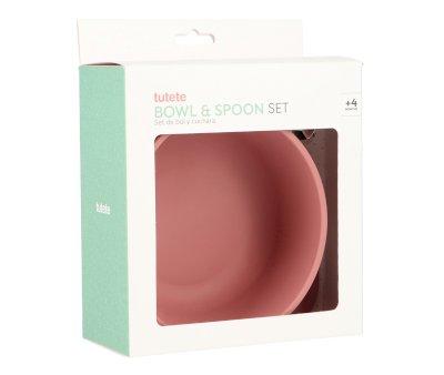 Ciotola Ventosa e Cucchiaio Acciaio Tutete Brick Blush