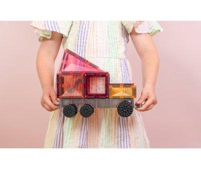 Construccin Connetix Transporte Pastel 50 Piezas