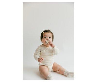 2 Sucettes BIBS Colour Round Liberty Strawberries and Cream Ivory Mix