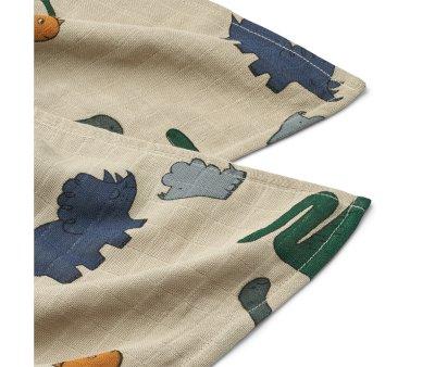 2 Lewis Dinosaurs Gauze Pads / Mist