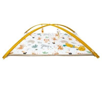 Enrollagateo Impermeable Tucn con Espejo, Arco y Muecos Sensoriales