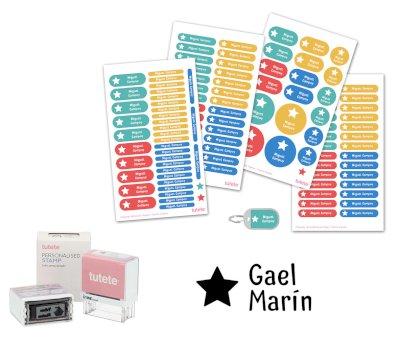 Sello Personalizado Gran Estrella + Combinado Termo y Pegatinas Parchs Estrella