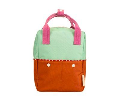 Sac  Dos Maternelle Sticky Lemon Better Together Colourblocking Towel Green + Gravel Orange