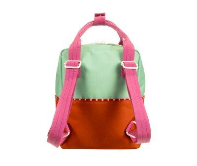 Sac  Dos Maternelle Sticky Lemon Better Together Colourblocking Towel Green + Gravel Orange