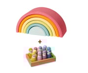 Pack Arcoris Mediano + 12 Figuras Amigos Pastel