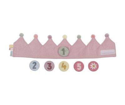 Corona Cumplaos con Nmeros Rosa
