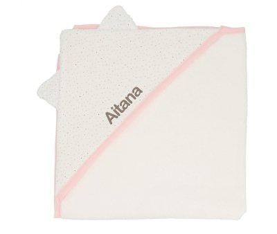 Capa de banho Rosa Rainbow Dots Personalizvel