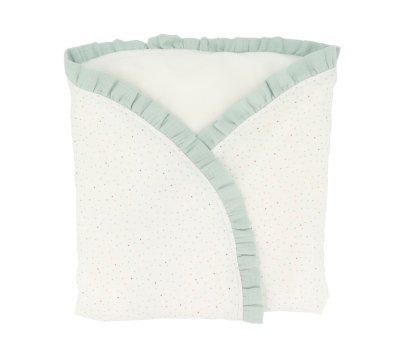 Coperta Wrap Personalizzabile Rainbow Dots Verde