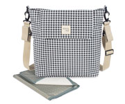 Borsa Cambio con Fasciatoio I love Vichy Nero