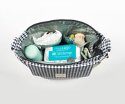 Borsa Cambio con Fasciatoio I love Vichy Nero
