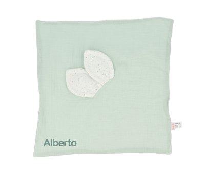 Doudou Rainbow Dots Verde Personalizable
