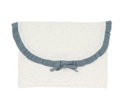 Blue Rainbow Dots Change Bag Personalised