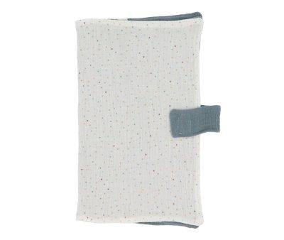Rainbow Dots Blue Wipes Holder