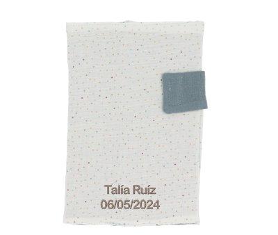 Rainbow Dots Blue Document Holder Personalised