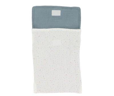 Blue Rainbow Dots Diaper Bag Personalised