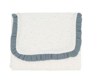 Folding Changer Rainbow Dots Blue