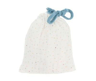 Sacchettino Proteggi Succhietto Rainbow Dots Blu