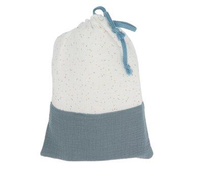 Borsa Merenda Personalizzabile Rainbow Dots Blu