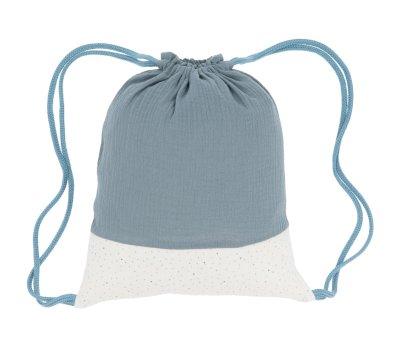 Sacca Zaino Personalizzabile Rainbow Dots Blu