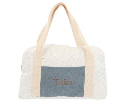 Blue Rainbow Dots Sports Bag Personalised