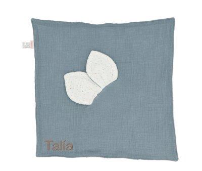 Doudou Rainbow Dots Azul Personalizable