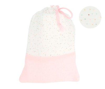 Rainbow Dots Pink Lunch Bag Personalised