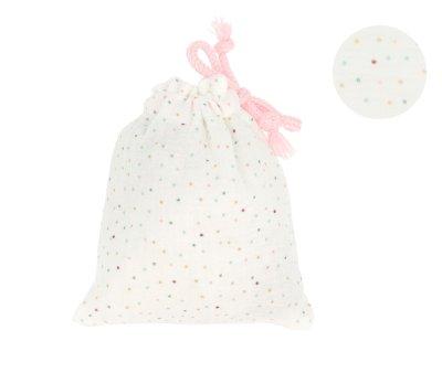 Porta-chupetas Rainbow Dots Rosa