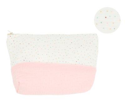 Neceser Personalizzabile Rainbow Dots Rosa