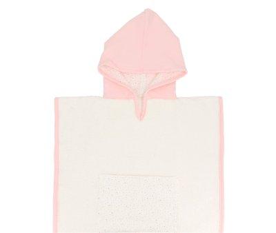 Poncho Rainbow Dots Rosa Personalizable