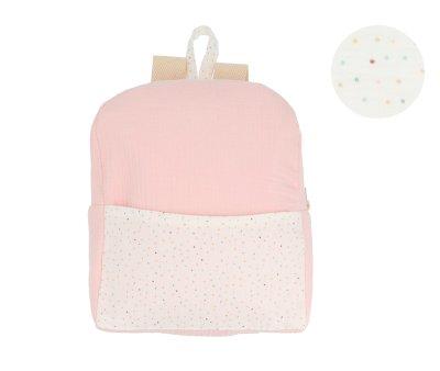 Zaino Personalizzabile Rainbow Dots Rosa