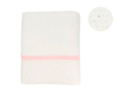 Toalha de banho Rainbow Dots Pink Personalizvel