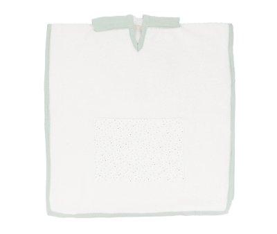 Poncho Rainbow Dots Verde Personalizable