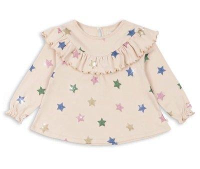Cotton T-shirt Malli Glitter Gots Star