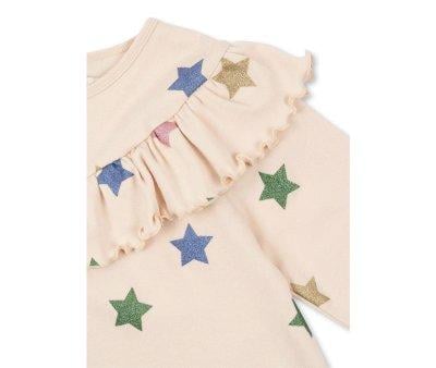 Cotton T-shirt Malli Glitter Gots Star