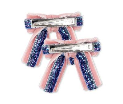 2 Clips Pequeos para Pelo Velvet Mellow Rose