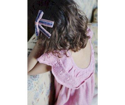 2 Pinzas Grandes para Pelo Velvet Mellow Rose