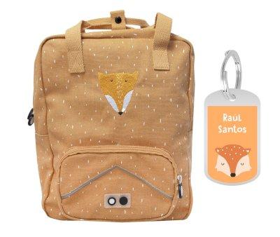 Zaino Scuola Trixie Mr.Fox+Portachiavi Personalizzato